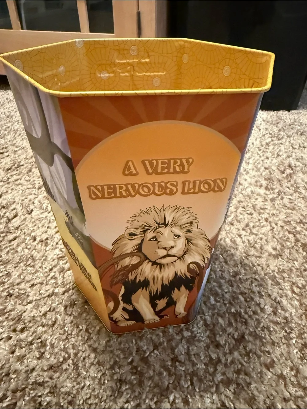 The Yellow Brick Road Decorative popcorn bin - UNUSED